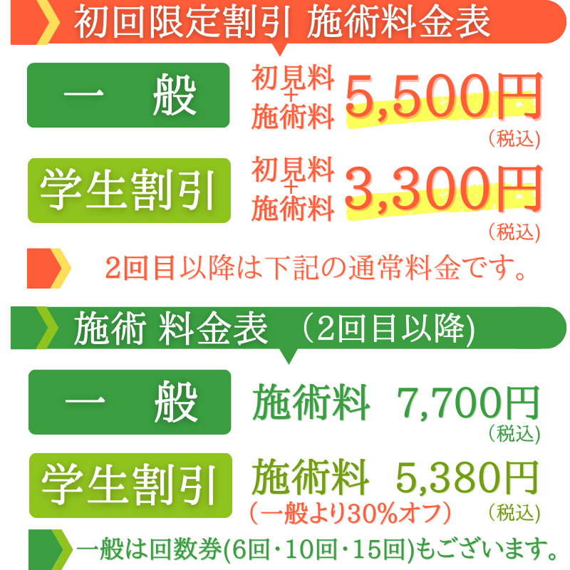 料金表